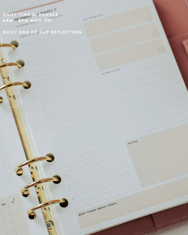 Pre-order) Undated Daily Ring Binder Planner – The Inspired Stories EU